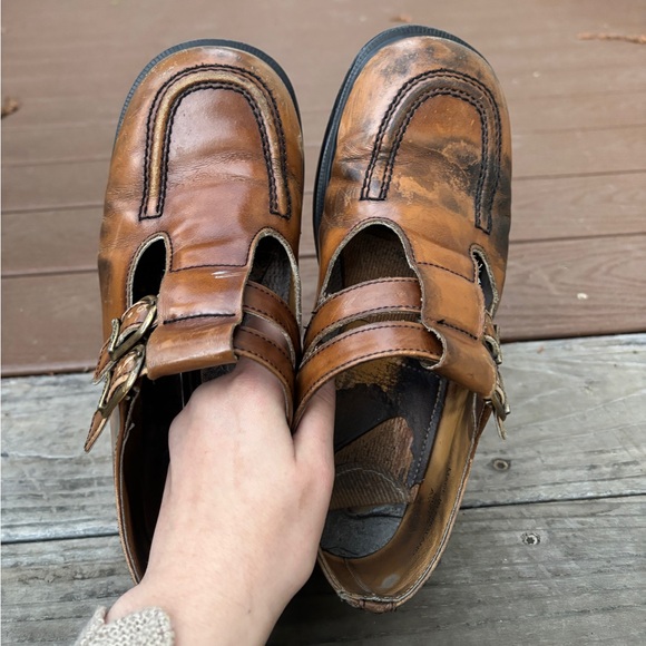 Vintage Dr. Martens ~ 90s Caramel Mary Janes - Picture 7 of 9